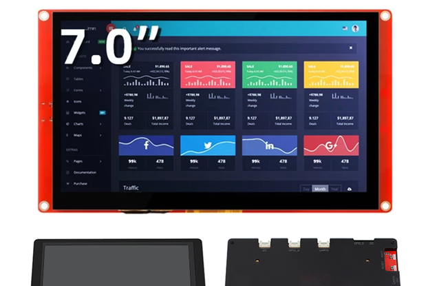CrowPanel 7.0"-HMI ESP32 Screen 800x480 RGB Module