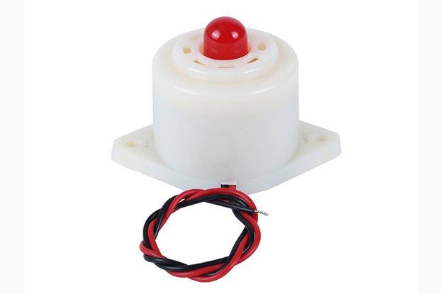 DC 24V 100dB Buzzer Alarm with Strobe Red Light